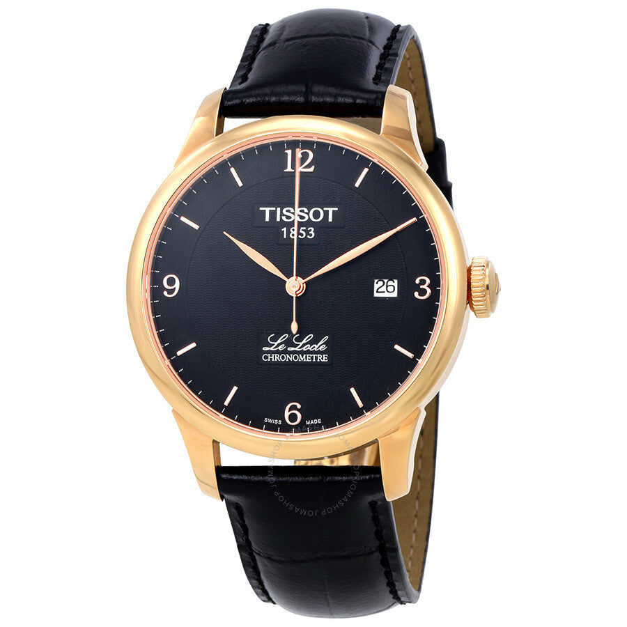 Tissot Le Locle Chronometer Black Dial Black Leather Strap Watch For Men - T006.408.36.057.00 Buy Now By Tissot