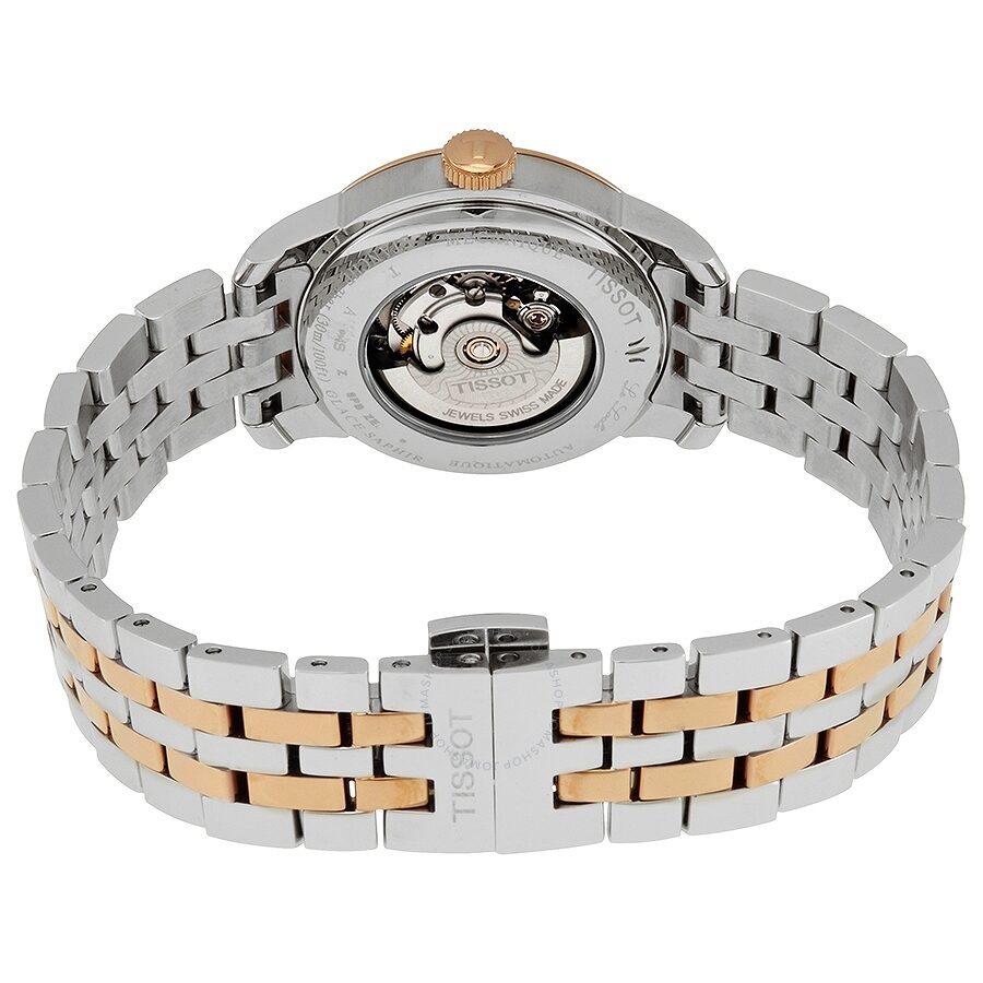 Tissot Le Locle Automatic Diamonds Mother of Pearl White Dial Two Tone Steel Strap Watch For Women - T006.207.22.116.00 Buy Now By Tissot
