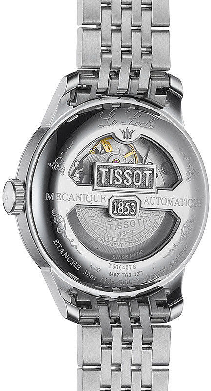 Tissot Le Locle Powermatic 80 Black Dial Silver Steel Strap Watch For Men - T006.407.11.053.00 Buy Now By Tissot