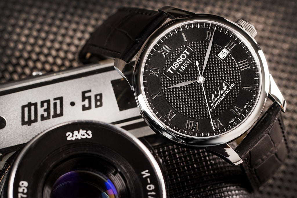 Tissot Le Locle Powermatic 80 Black Dial Black Leather Strap Watch For Men - T006.407.16.053.00 Buy Now By Tissot