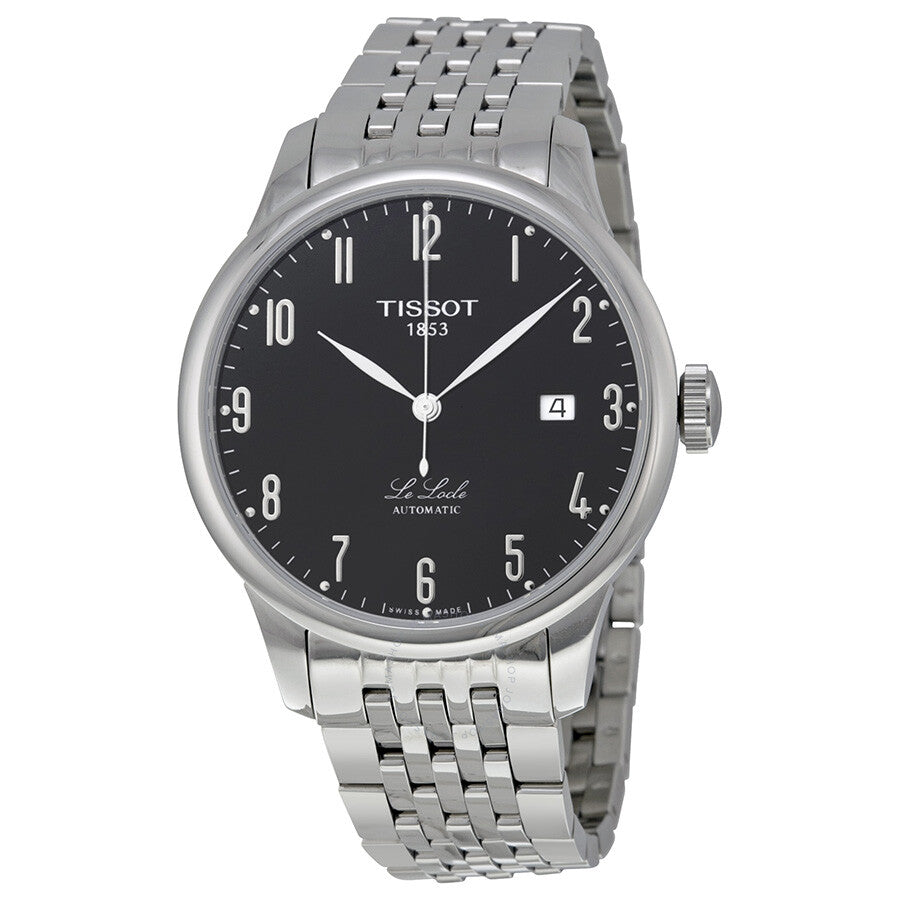 Tissot T Classic Powermatic 80 Black Dial Silver Steel Strap Watch For Men - T41.1.483.52 Buy Now By Tissot