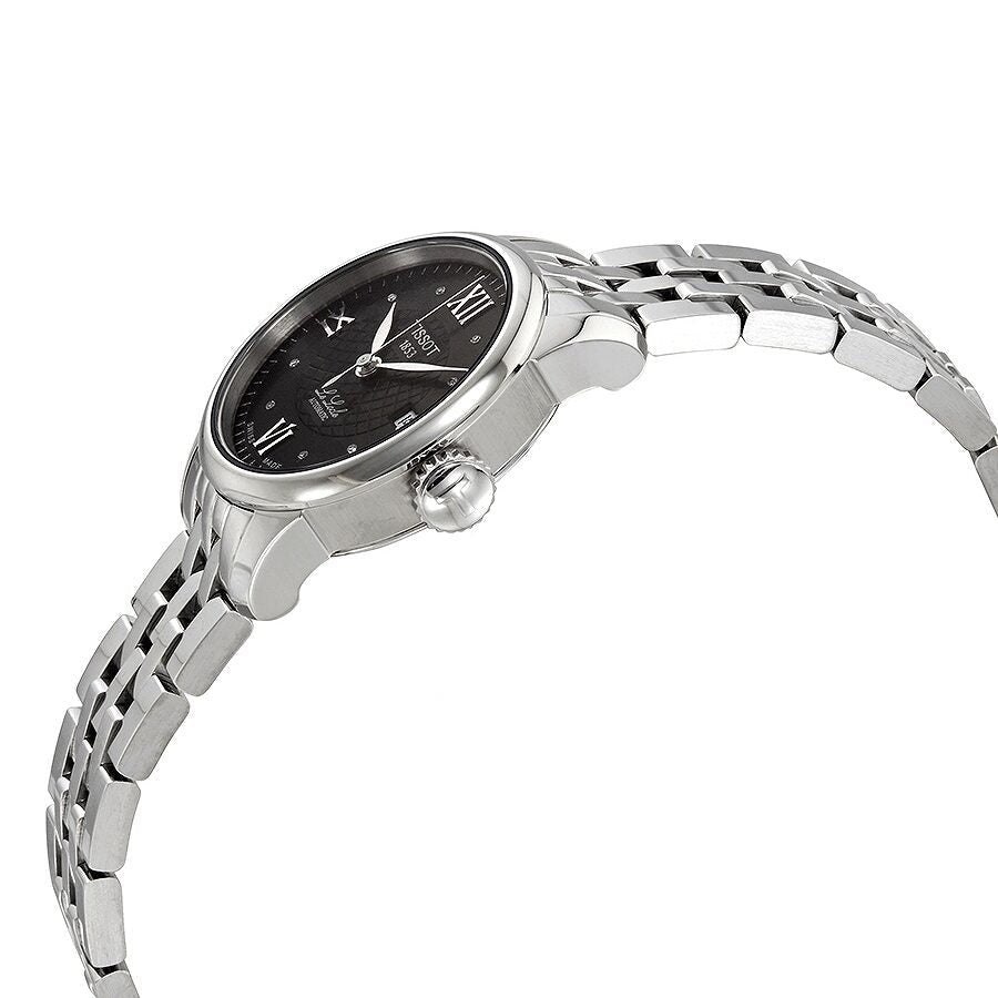 Tissot Le Locle Automatic Lady Black Dial Silver Steel Strap Watch For Women - T41.1.183.56 Buy Now By Tissot