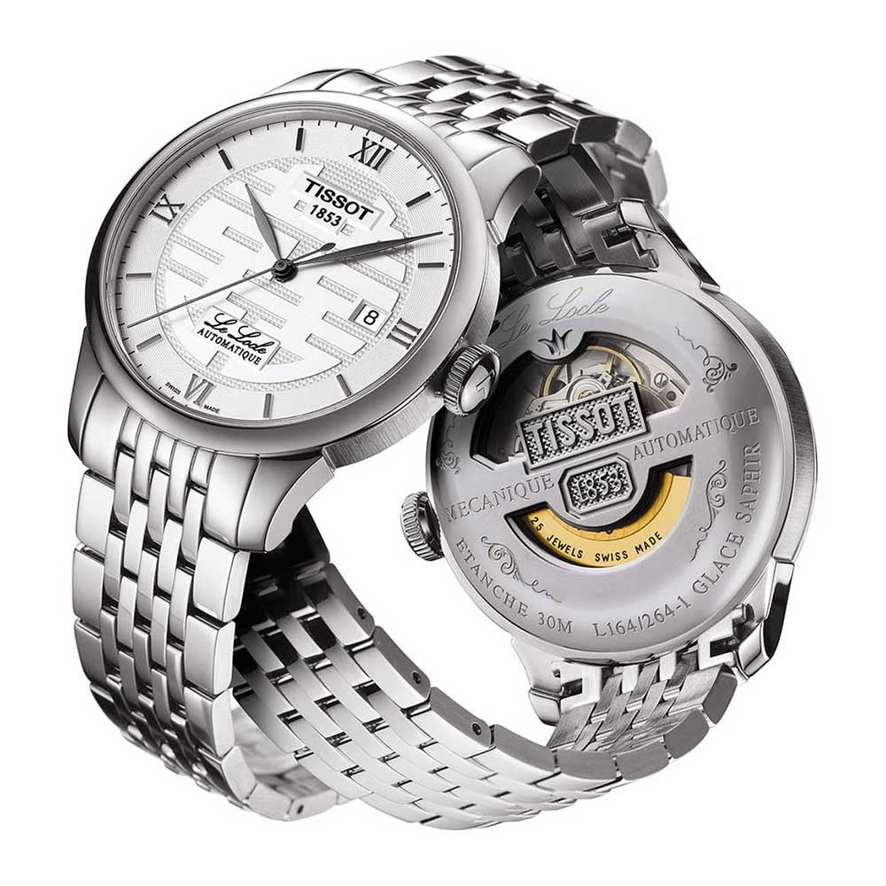 Tissot Le Locle Automatic Double Happiness Lady Silver Dial Silver Steel Strap Watch For Women - T41.1.183.35 Buy Now By Tissot