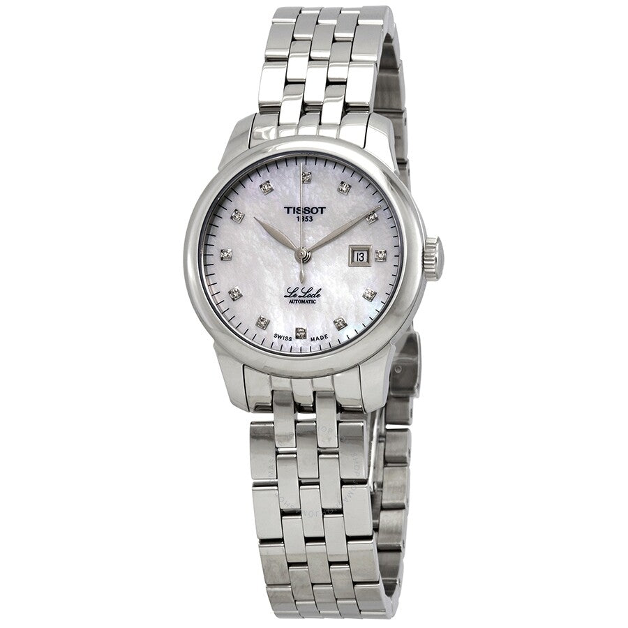 Tissot Le Locle Automatic Diamonds Mother of Pearl Dial Silver Steel Strap Watch For Women - T006.207.11.116.00 Buy Now By Tissot