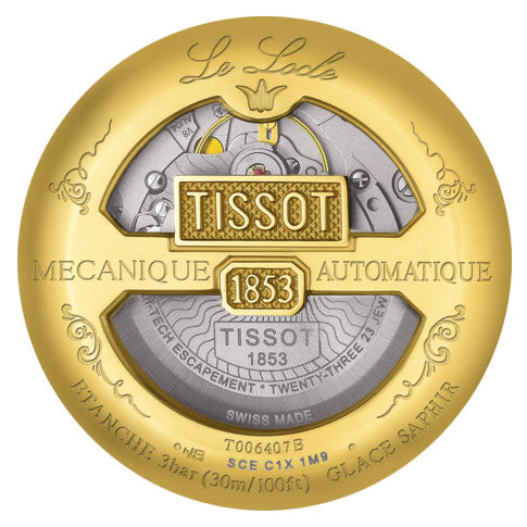 Tissot Le Locle Powermatic 80 Gold Dial Brown Leather Strap Watch For Men - T006.407.36.263.00 Buy Now By Tissot