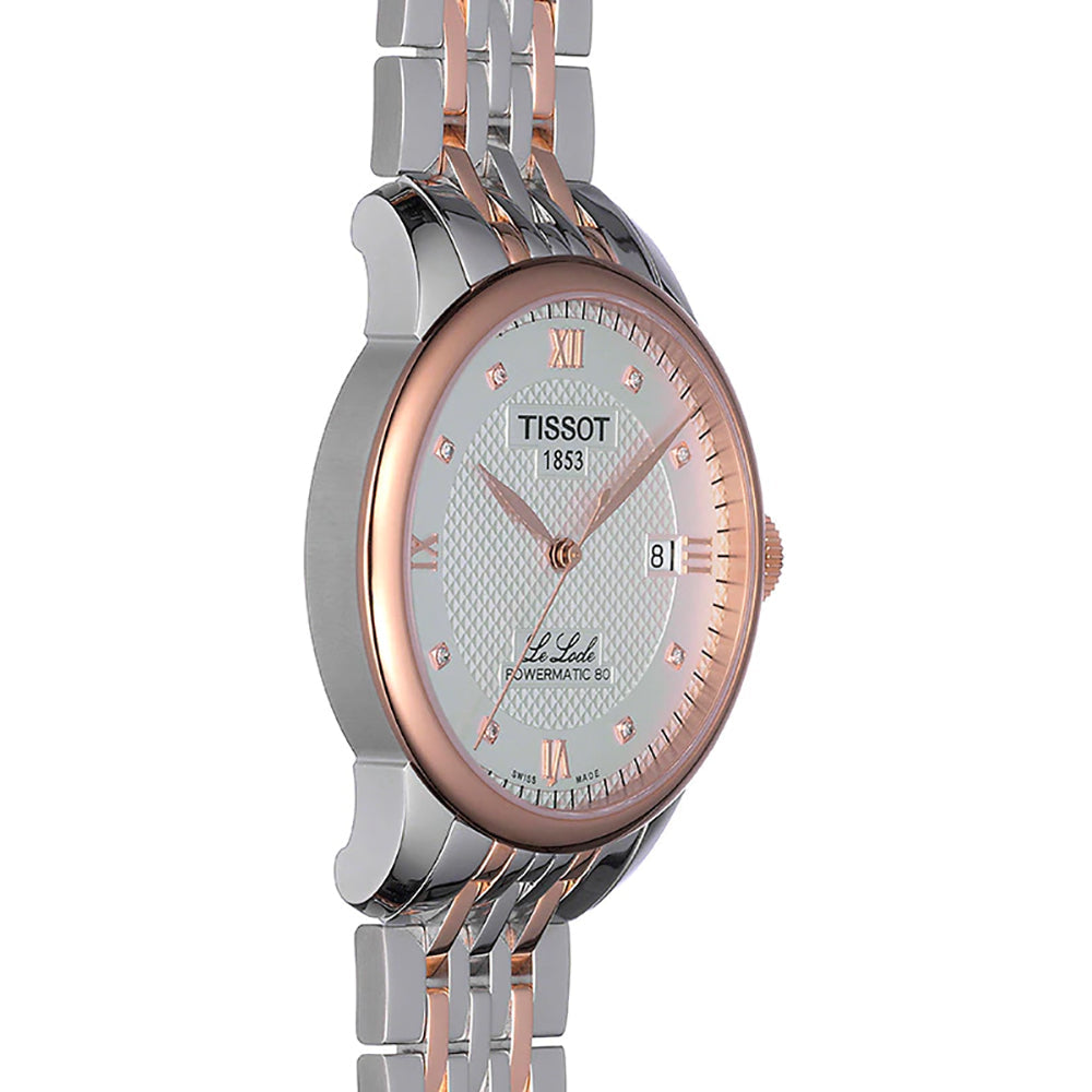 Tissot T Classic Le Locle Powermatic 80 Silver Dial Two Tone Steel Strap Watch For Men - T006.407.22.036.00 Buy Now By Tissot