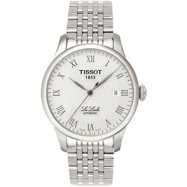 Tissot T Classic Le Locle Automatic White Dial Silver Steel Strap Watch For Men - T41.1.483.33 Buy Now By Tissot
