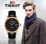 Tissot T Classic Le Locle Automatic Black Dial Black Leather Strap Watch For Men - T41.5.423.53 Buy Now By Tissot
