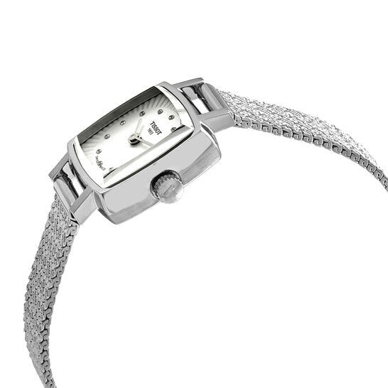 Tissot Lovely Square Silver Dial Silver Mesh Bracelet Watch For Women - T058.109.11.036.00 Buy Now By Tissot