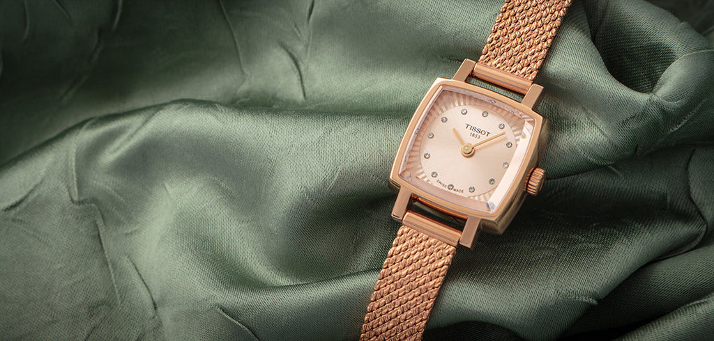 Tissot Lovely Square Lady Quartz Rose Gold Dial Rose Gold Mesh Bracelet Watch For Women - T058.109.33.456.00 Buy Now By Tissot