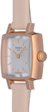 Tissot T Lady Lovely Square White Dial Pink Leather Strap Watch For Women - T058.109.36.031.00 Buy Now By Tissot
