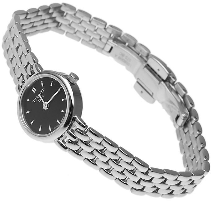 Tissot T Lady Lovely Black Dial Silver Steel Strap Watch For Women - T058.009.11.051.00 Buy Now By Tissot
