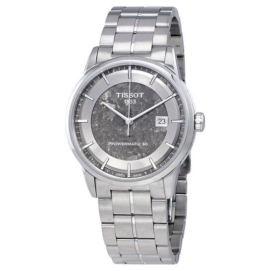 Tissot Luxury Powermatic 80 Anthracite Grey Dial Silver Steel Strap Watch For Men - T086.407.11.061.10 Buy Now By Tissot