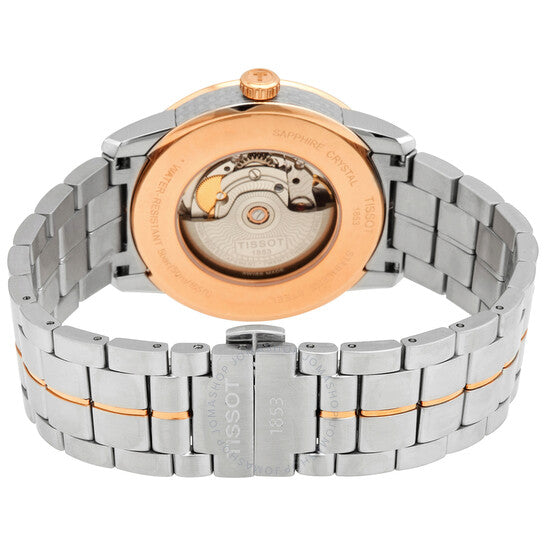 Tissot T Classic Luxury Powermatic 80 Black Dial Silver Steel Strap Watch For Men - T086.407.22.067.00 Buy Now By Tissot