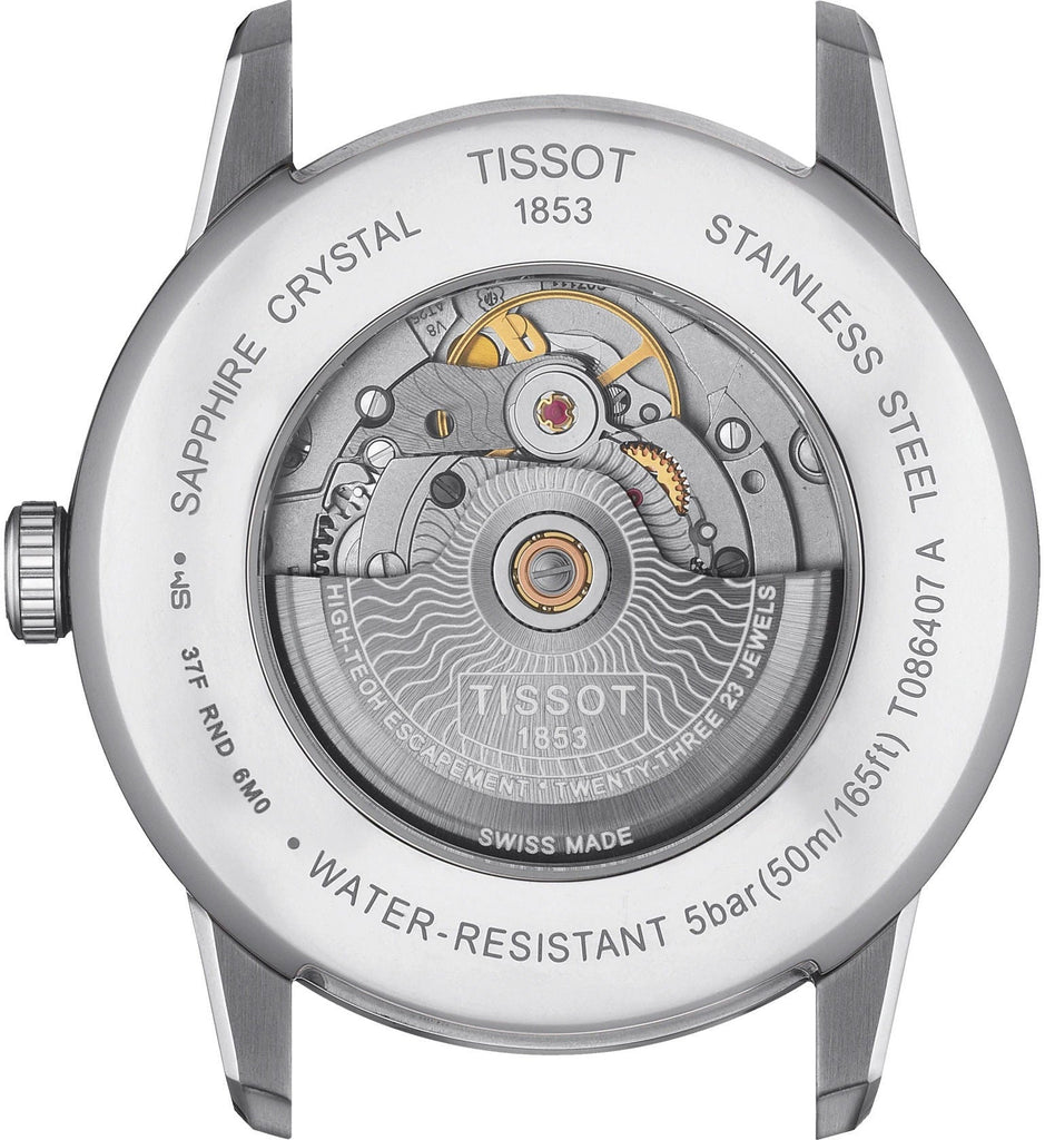 Tissot Luxury Powermatic 80 Silver Dial Silver Steel Strap Watch For Men - T086.407.11.031.00 Buy Now By Tissot