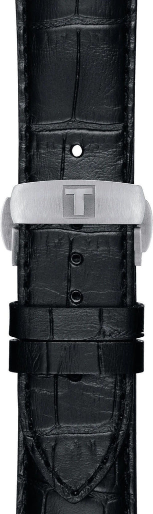 Tissot Luxury Powermatic 80 Black Dial Black Leather Strap Watch For Men - T086.407.16.057.00 Buy Now By Tissot