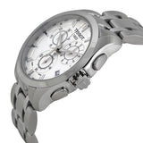 Tissot T Classic Couturier Chronograph White Dial Silver Steel Strap Watch For Men - T101.617.11.031.00 Buy Now By Tissot