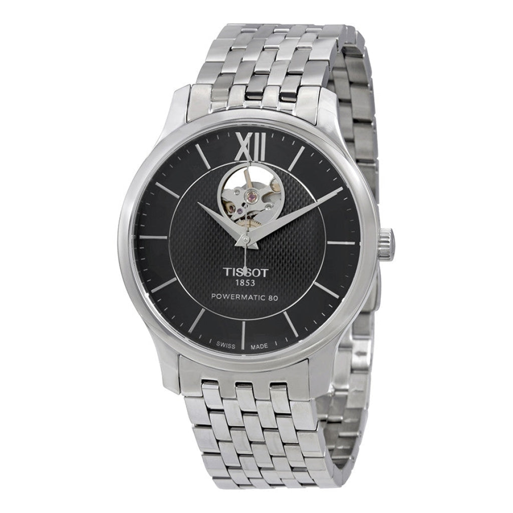Tissot Tradition Automatic Open Heart Automatic Watch For Men - T063.907.11.058.00 Buy Now By Tissot