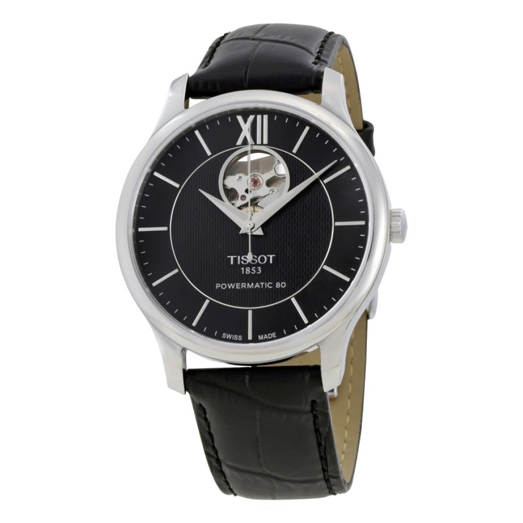 Tissot Tradition Powermatic 80 Open Heart Automatic Watch For Men - T063.907.16.058.00 Buy Now By Tissot