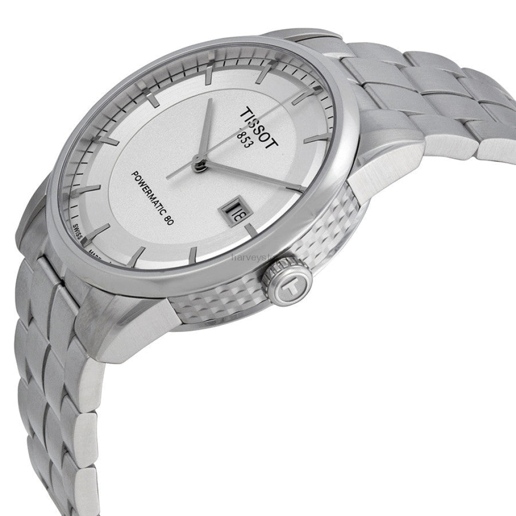 Tissot Luxury Powermatic 80 Silver Dial Silver Steel Strap Watch For Men - T086.408.11.031.00 Buy Now By Tissot