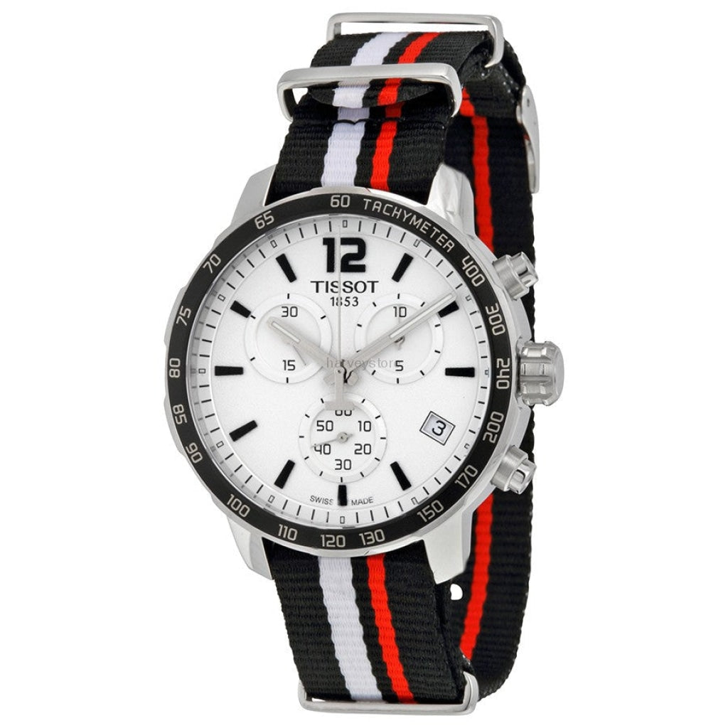 Tissot T Sport Quickster Chronograph NATO Watch For Men - T095.417.17.037.01 Buy Now By Tissot
