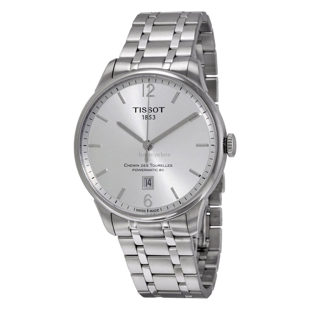 Tissot Chemin Des Tourelles Powermatic 80 Silver Dial Silver Steel Strap Watch For Men - T099.407.11.037.00 Buy Now By Tissot