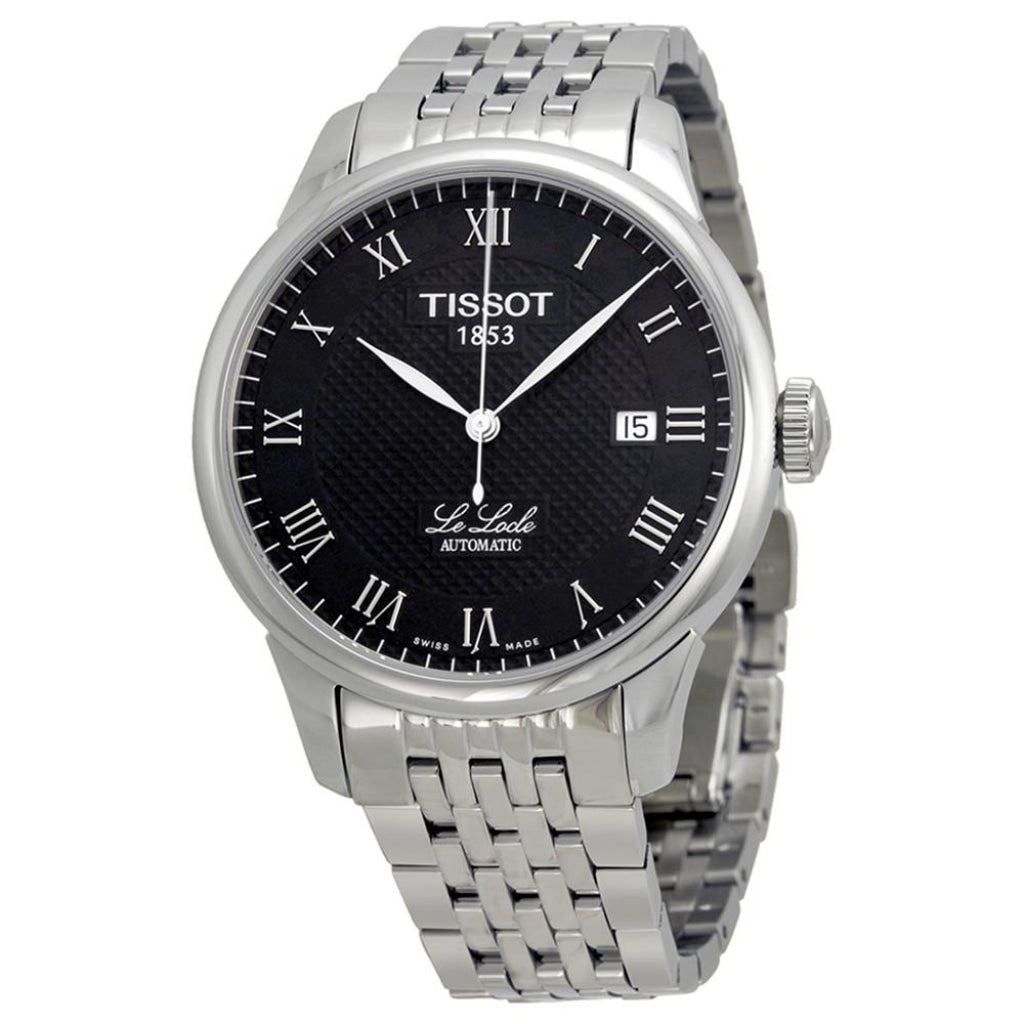 Tissot T Classic Le Locle Powermatic 80 Black Dial Silver Steel Strap Watch For Women - T41.1.483.53 Buy Now By Tissot