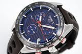 Tissot PRS 516 Chronograph Blue Dial Brown Leather Strap Watch For Men - T100.417.16.041.00 Buy Now By Tissot