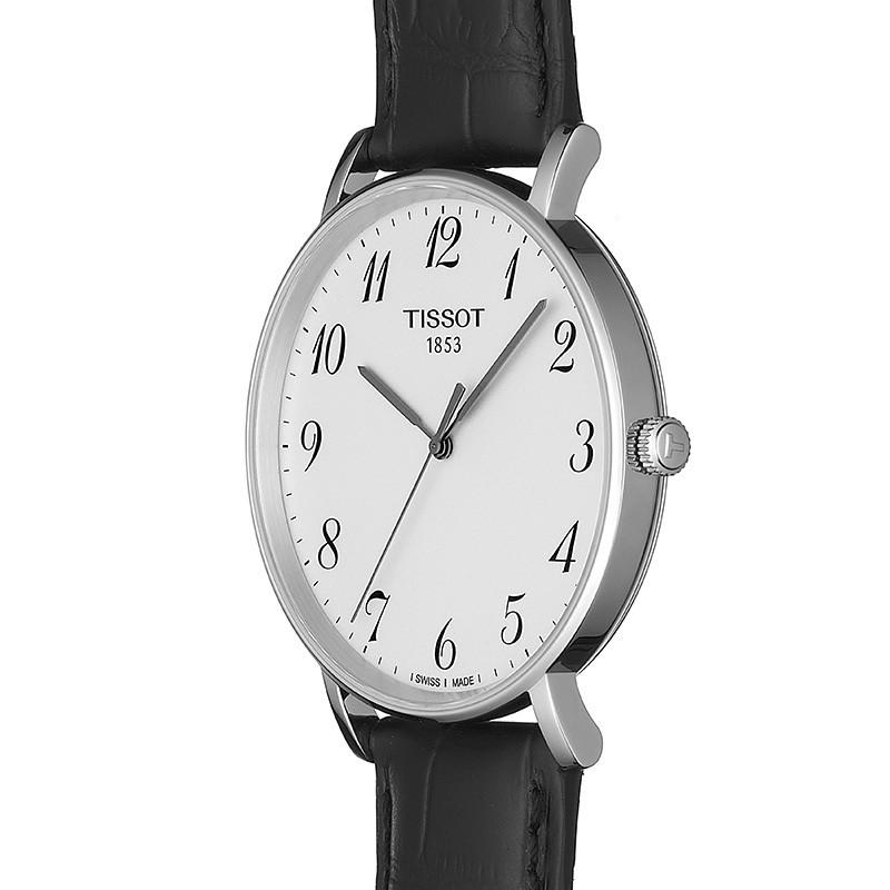 Tissot Everytime Small White Dial Black Leather Strap Watch For Women - T109.210.16.032.00 Buy Now By Tissot