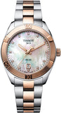Tissot PR 100 Sport Chic Diamonds Mother of Pearl Dial Two Tone Steel Strap Watch for Women - T101.910.22.116.00 Buy Now By Tissot