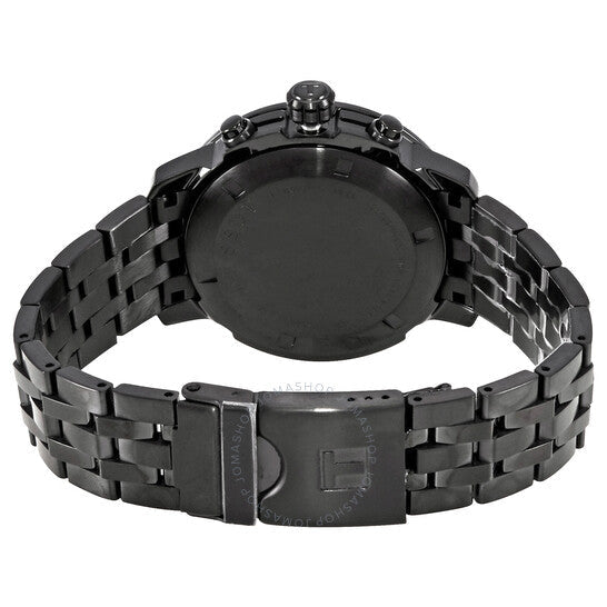 Tissot PRC 200 Chronograph Black Dial Black Steel Strap Watch For Men - T114.417.33.057.00 Buy Now By Tissot