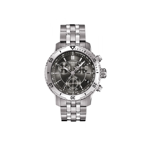 Tissot PRS 200 Grey Dial Chronograph Grey Dial Silver Steel Strap Watch For Men - T067.417.11.051.00 Buy Now By Tissot