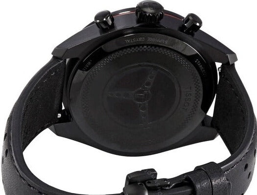 Tissot T Sport PRS 516 Chronograph Black Dial Black Leather Strap Watch for Men - T131.617.36.051.00 Buy Now By Tissot