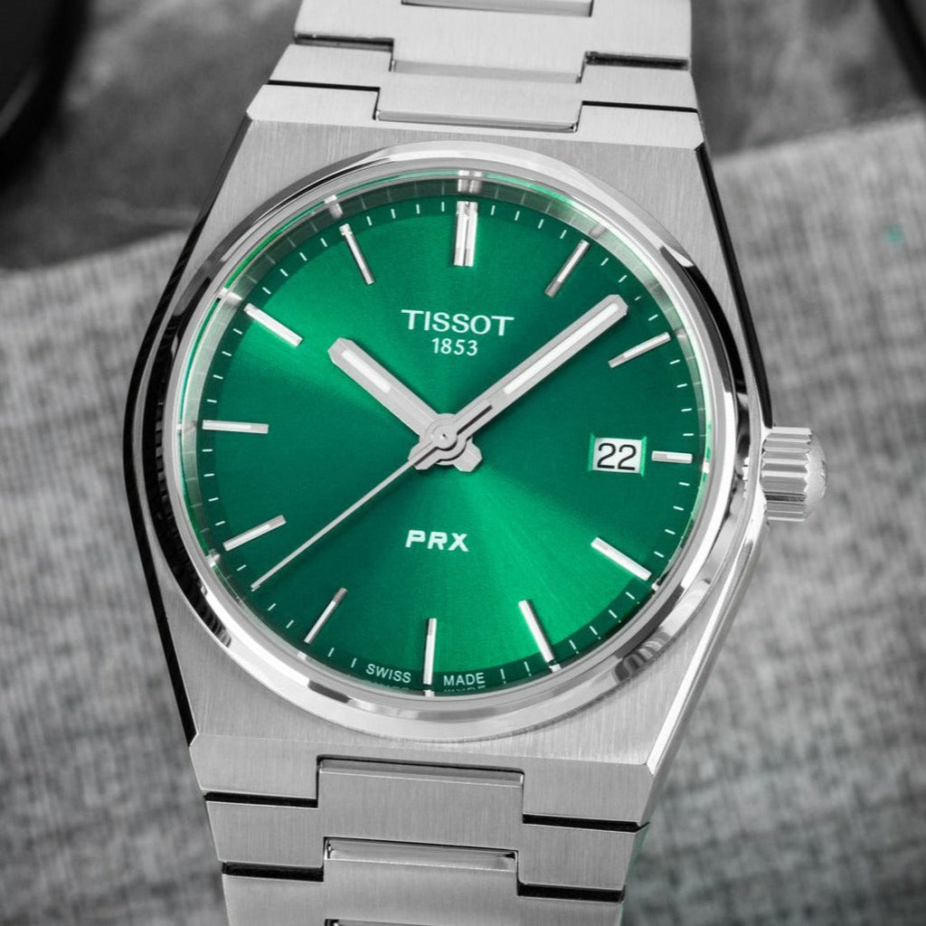 Tissot PRX Green Dial Silver Steel Strap Watch for Women - T137.210.11.081.00 Buy Now By Tissot
