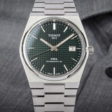 Tissot PRX Powermatic 80 Green Dial Silver Steel Strap Watch For Men - T137.407.11.091.00 Buy Now By Tissot