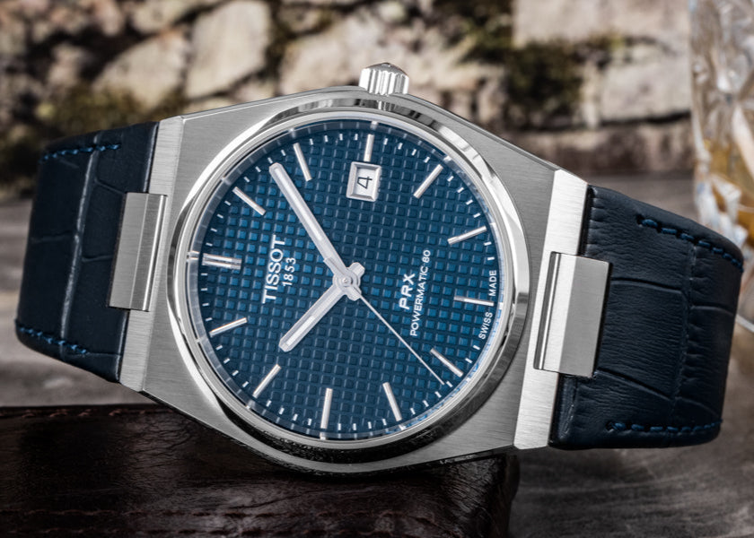 Tissot PRX Powermatic 80 Blue Dial Blue Leather Strap Watch for Men - T137.407.16.041.00 Buy Now By Tissot