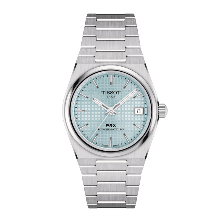 Tissot PRX Powermatic 80 Ice Blue Dial Silver Steel Strap Watch for Men - T137.207.11.351.00 Buy Now By Tissot