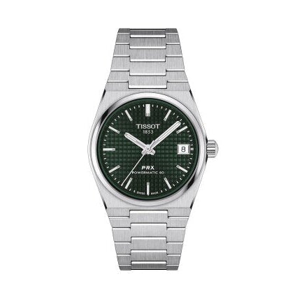 Tissot PRX Powermatic 80 Green Dial Silver Steel Strap Watch for Men - T137.207.11.091.00 Buy Now By Tissot