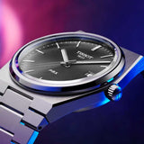 Tissot PRX Quartz Black Dial Silver Steel Strap Watch For Men - T137.410.11.051.00 Buy Now By Tissot