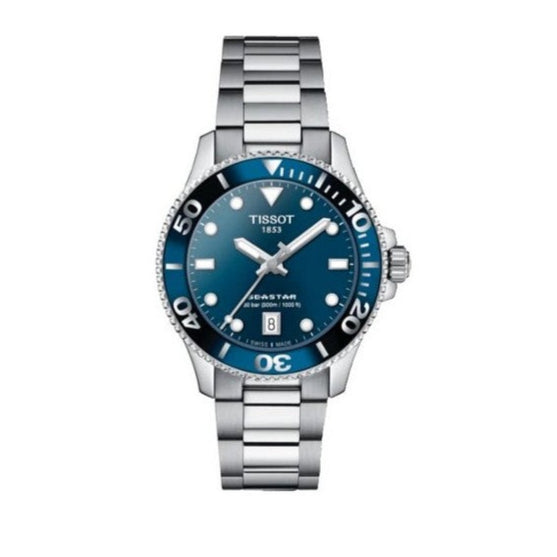 Tissot Seastar 1000 Blue Dial Silver Steel Strap Watch For Men - T120.410.11.041.00 Buy Now By Tissot