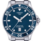 Tissot Seastar 1000 Blue Dial Silver Steel Strap Watch For Men - T120.410.11.041.00 Buy Now By Tissot