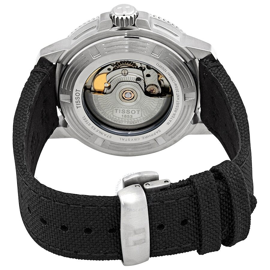 Tissot Seastar 1000 Powermatic 80 Black Dial Black Nylon Strap Watch For Men - T120.407.17.051.00 Buy Now By Tissot