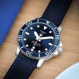 Tissot Seastar 1000 Powermatic 80 Silicium Blue Dial Blue Nylon Strap Watch For Men - T120.407.17.041.01 Buy Now By Tissot