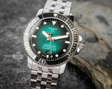 Tissot Seastar 1000 Powermatic 80 Green Dial Silver Steel Strap Watch For Men - T120.407.11.091.01 Buy Now By Tissot