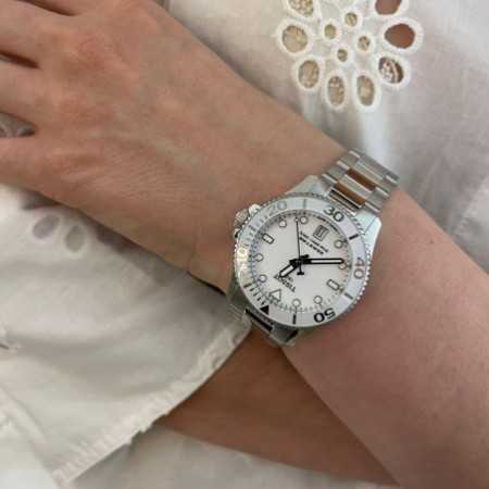 Tissot Seastar 1000 Lady White Dial Silver Steel Strap Unisex Watch - T120.210.11.011.00 Buy Now By Tissot