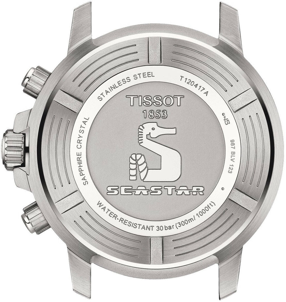 Tissot Seastar 1000 Chronograph Green Dial Silver Steel Strap Watch For Men - T120.417.11.091.01 Buy Now By Tissot
