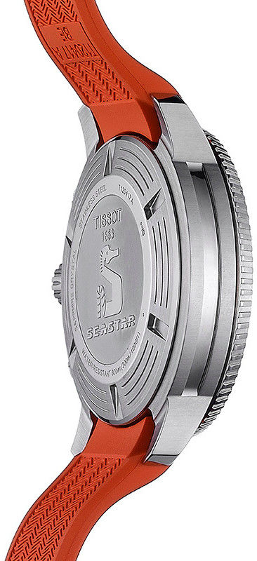 Tissot Seastar 1000 Chronograph Black Dial Orange Rubber Strap Watch For Men - T120.417.17.051.01 Buy Now By Tissot