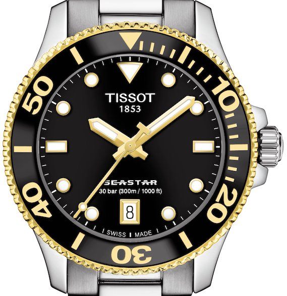 Tissot Seastar 1000 Black Dial Silver Steel Strap Watch For Men - T120.210.21.051.00 Buy Now By Tissot