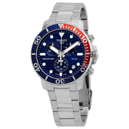 Tissot Seastar 1000 Chronograph Blue Dial Silver Steel Strap Watch For Men - T120.417.11.041.03 Buy Now By Tissot