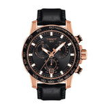 Tissot Supersport Chrono Black Dial Black Leather Strap Watch for Men - T125.617.36.051.00 Buy Now By Tissot